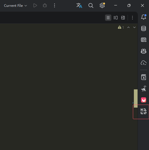 JetBrains IDE 右侧工具栏中的 Kilo Code 图标