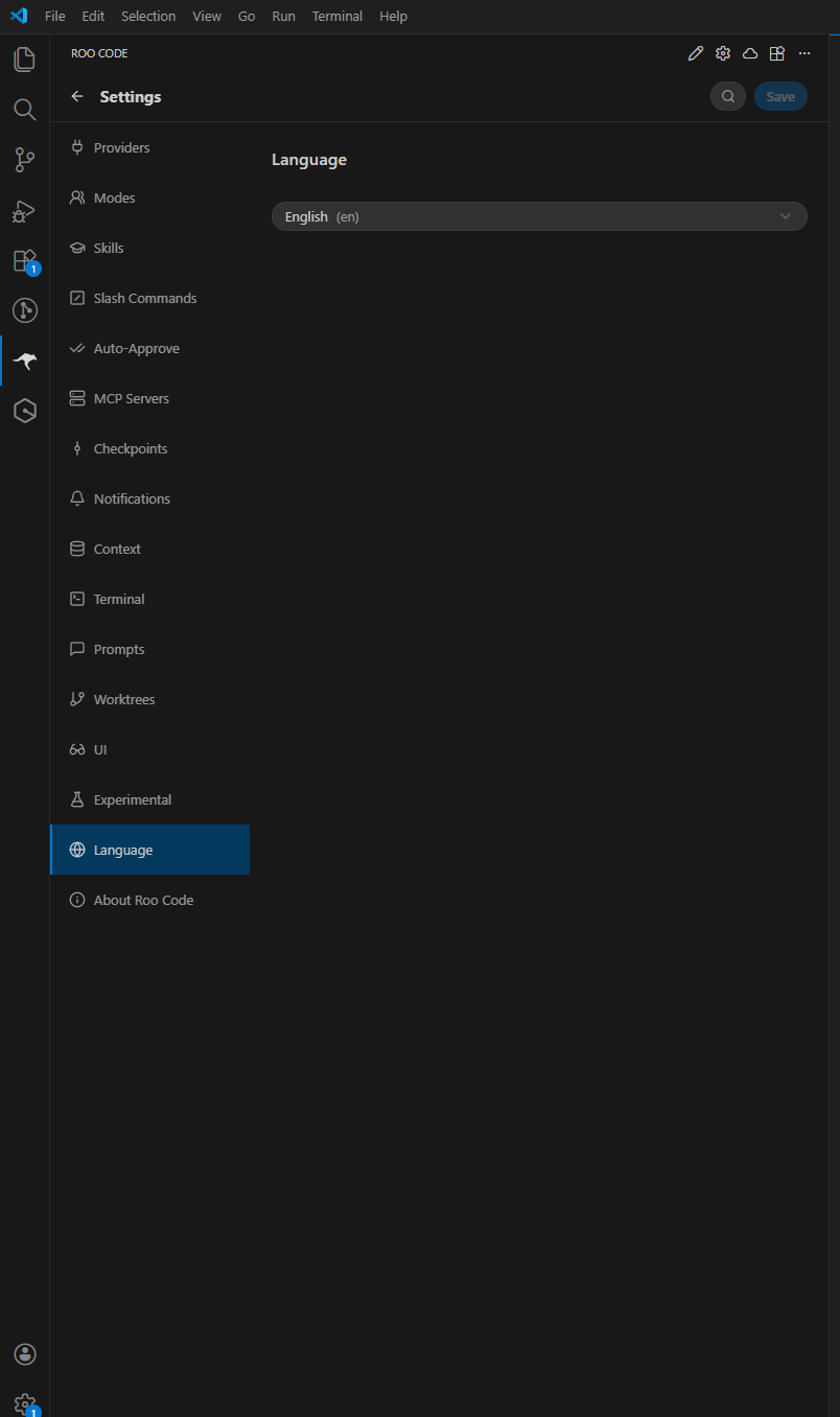 Roo Code 语言设置为中文